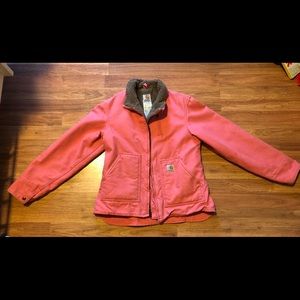 Carhartt Sherpa Lined Coat • Pink • Small